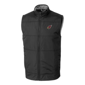 Arizona Cardinals NFL Cutter & Buck Big & Tall Stealth Black Vest