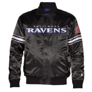 NFL Baltimore Ravens Starter Black Varsity Jacket