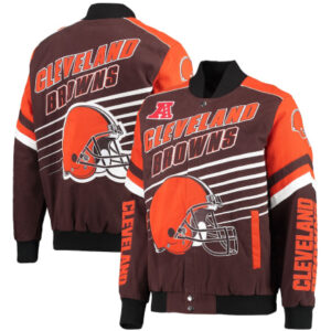 NFL Cleveland Browns G-III Sports by Carl Banks Extreme Strike Cotton Jacket