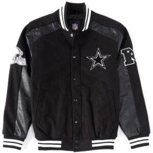 NFL Dallas Cowboys Quicksnap Black Wool Jacket