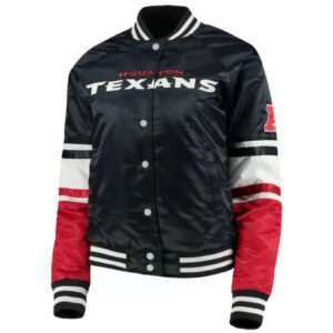 NFL Houston Texans Tricolor Satin Jacket