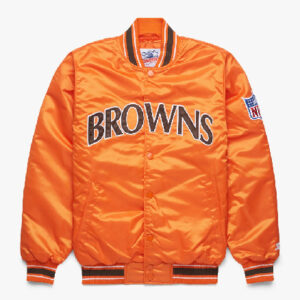 NFL Starter Cleveland Browns 90’s Orange Satin Jacket