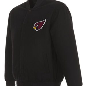 Arizona Cardinals Black Bomber Varsity Jacket