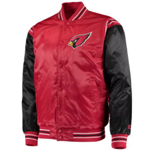 Arizona Cardinals Enforcer Red Black Varsity Jacket