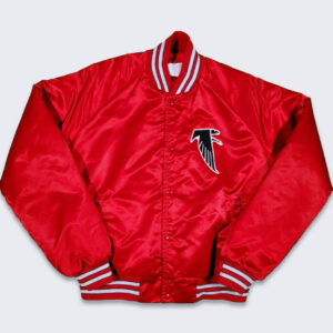 Atlanta Falcons 80s Red Bomber Varsity Jacket