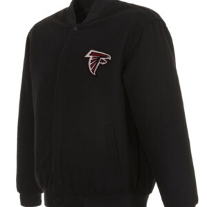 Atlanta Falcons Black Bomber Varsity Jacket