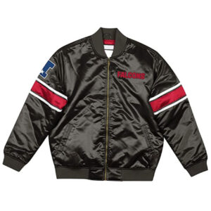 Atlanta Falcons Classic Logo Black Varsity Jacket