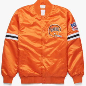 Bengals Starter Orange Bomber Varsity Jacket