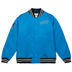 Carolina Panthers Heavyweight Blue Varsity Jacket