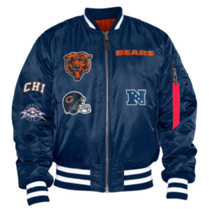 Chicago Bears MA-1 Bomber Varsity Jacket