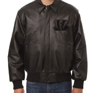 Cincinnati Bengals JH Design Tonal Leather Jacket