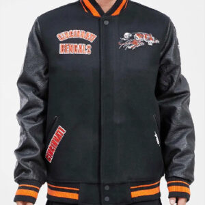 Cincinnati Bengals Retro Classic Black Varsity Jacket