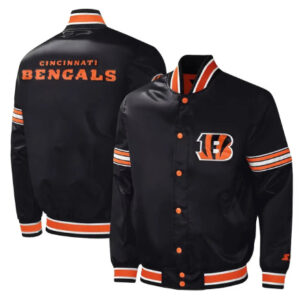 Cincinnati Bengals Starter Midfield Black Varsity Jacket