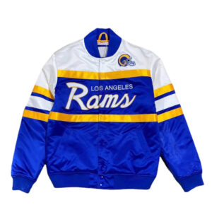 LA Rams Special Script Satin Jacket