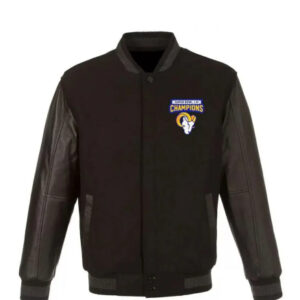 LA Rams Super Bowl LVI Champions Varsity Black Jacket