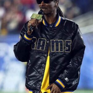 Los Angeles Rams Snoop Dogg Black Bomber Jacket