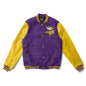 Minnesota Vikings NFL Purple/Yellow Varsity Jacket