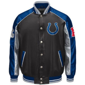 NFL Indianapolis Colts Colorblocked Faux Leather Jacket