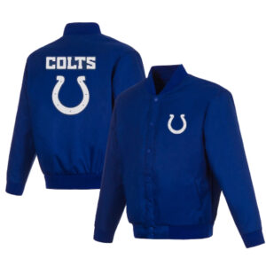 NFL Indianapolis Colts JH Design Royal Poly-Twill Jacket