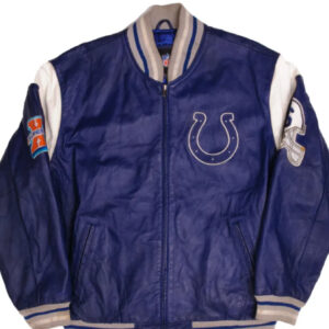 NFL Indianapolis Colts Super Bowl Champion Bomber Leather Jacket