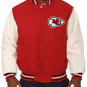 NFL Kansas City Chiefs JH Design Red/Cream Wool Jacket