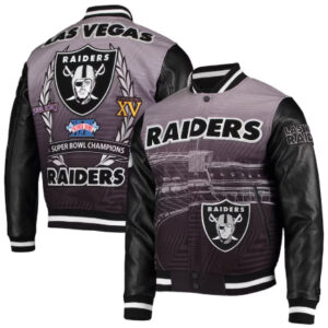 NFL Las Vegas Raiders Pro Standard Remix Leather Jacket