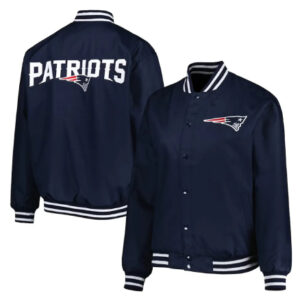 New England Patriots Poly Twill Varsity Jacket