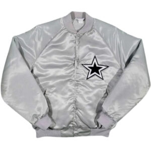 Dallas Cowboys 80s Silver Bomber Jacket