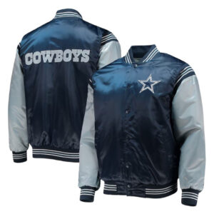 Dallas Cowboys Enforcer Starter Satin Varsity Jacket