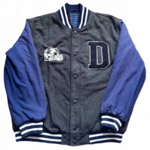 Dallas Cowboys Gray Letterman Varsity Jacket