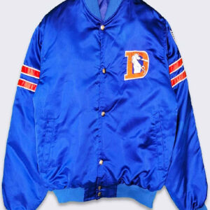 Denver Broncos 80’s Royal Blue Bomber Jacket