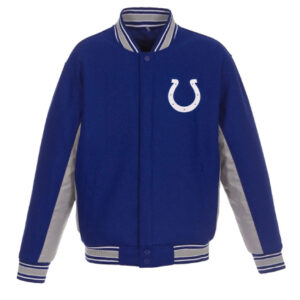 Indianapolis Colts JH Design Royal Blue Varsity Jacket