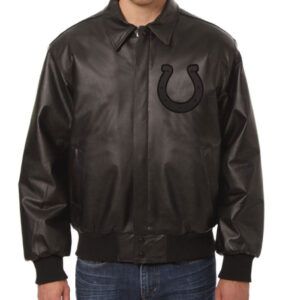 Indianapolis Colts JH Design Tonal All Leather Jacket