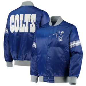 Indianapolis Colts Starter Historic Logo Royal Blue Varsity Jacket
