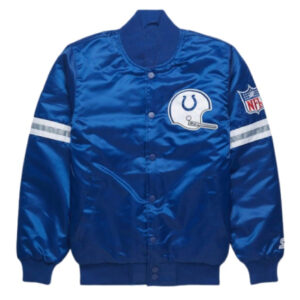 Indianapolis Colts Starter Royal Blue Bomber Jacket