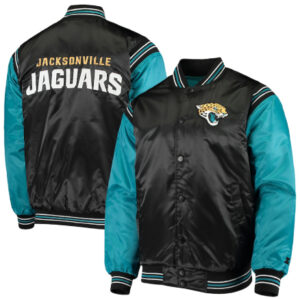 Jacksonville Jaguars Starter Enforcer Satin Varsity Jacket