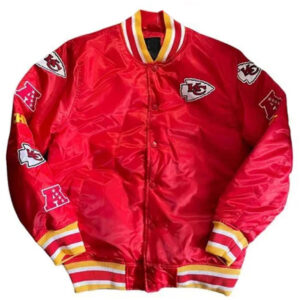 Kansas City Chiefs Football Red Bomber Jacket