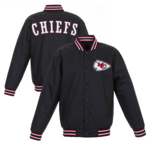 Kansas City Chiefs JH Design Poly Twill Varsity Jacket