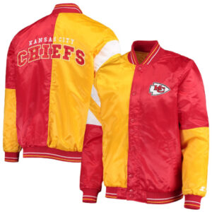 Kansas City Chiefs Leader Red And Yellow Varsity Jacket