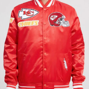 Kansas City Chiefs Mash Up Red Varsity Jacket