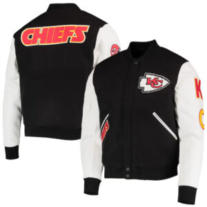 Kansas City Chiefs Pro Standard Black And White Varsity Jacket