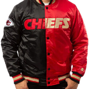 Kansas City Chiefs Red and Black Bomber Jacket