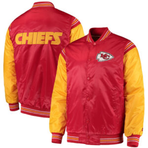 Kansas City Chiefs Starter Enforcer Red And Gold Varsity Jacket