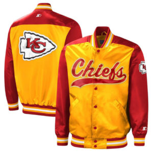 Kansas City Chiefs Starter Tradition Red And Gold Varsity Jacket