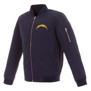 Los Angeles Chargers JH Design Lightweight Bomber Jacket