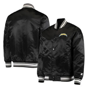 Los Angeles Chargers Starter Locker Room Black Varsity Jacket