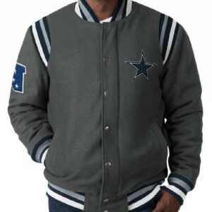 NFL Dallas Cowboys Gray Varsity Jacket