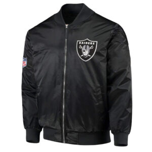 NFL Las Vegas Raiders Black Bomber Jacket