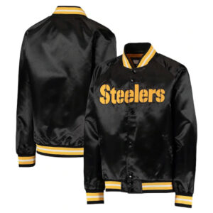 NFL Pittsburgh Steelers Lightweight Satin Varsity Jacket