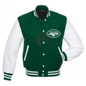 New York Jets Green and White Varsity Jacket